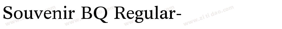 Souvenir BQ Regular字体转换